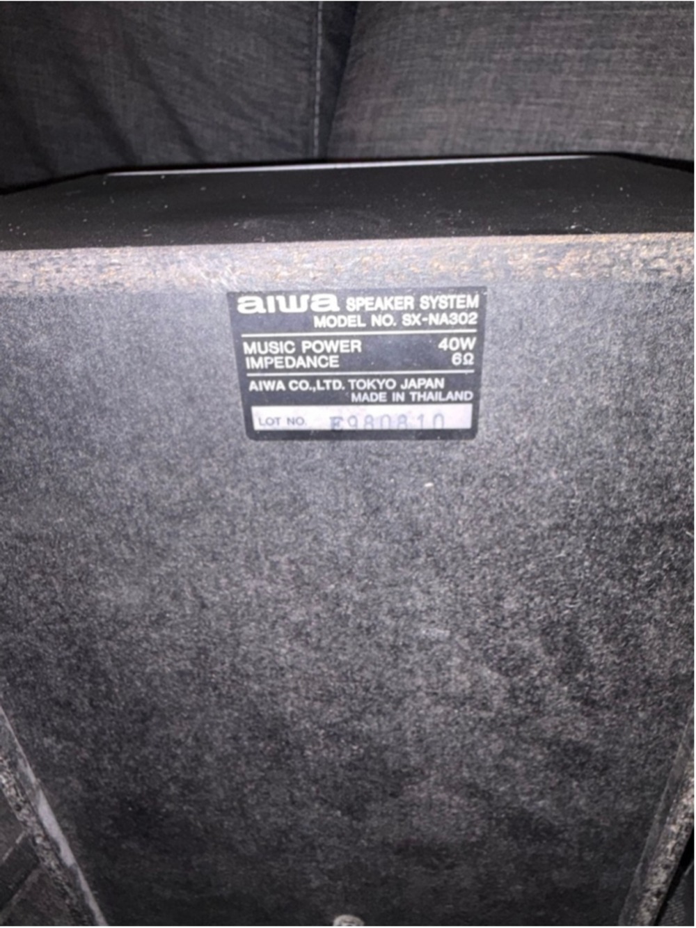 AIWA Portable Speakers One Size Gray Black - Picture 3 of 3